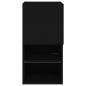 Preview: TV-Schrank mit LED-Leuchten Schwarz 30,5x30x60 cm