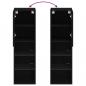 Preview: TV-Schrank mit LED-Leuchten Schwarz 30,5x30x102 cm