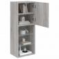 Preview: TV-Schrank mit LED-Leuchten Grau Sonoma 40,5x30x102 cm