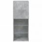 Preview: TV-Schrank mit LED-Leuchten Betongrau 40,5x30x102 cm