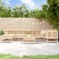 Preview: ARDEBO.de - 8-tlg. Garten-Lounge-Set Massivholz Kiefer