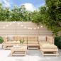 Preview: ARDEBO.de - 7-tlg. Garten-Lounge-Set Massivholz Kiefer