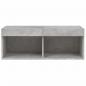 Preview: TV-Schrank mit LED-Leuchten Betongrau 80x30x30 cm