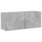 Preview: TV-Wandschrank Betongrau 100x30x41 cm