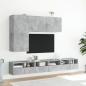 Preview: TV-Wandschrank Betongrau 100x30x41 cm