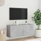 Preview: TV-Wandschrank Betongrau 100x30x41 cm