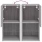 Preview: TV-Schrank mit LED-Leuchten Grau Sonoma 30,5x30x60 cm