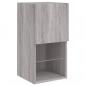 Preview: TV-Schrank mit LED-Leuchten Grau Sonoma 30,5x30x60 cm