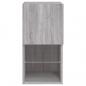 Preview: TV-Schrank mit LED-Leuchten Grau Sonoma 30,5x30x60 cm