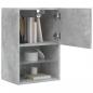 Preview: TV-Schrank mit LED-Leuchten Betongrau 40,5x30x60 cm