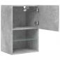 Preview: TV-Schrank mit LED-Leuchten Betongrau 40,5x30x60 cm