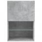 Preview: TV-Schrank mit LED-Leuchten Betongrau 40,5x30x60 cm