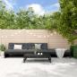 Preview: ARDEBO.de - 4-tlg. Garten-Lounge-Set Schwarz Massivholz Kiefer