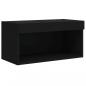 Preview: TV-Schrank mit LED-Leuchten Schwarz 60x30x30 cm