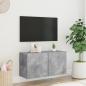 Preview: TV-Wandschrank Betongrau 80x30x41 cm