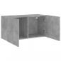 Preview: TV-Wandschrank Betongrau 80x30x41 cm