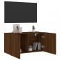 Preview: TV-Wandschrank Braun Eichen-Optik 80x30x41 cm