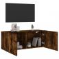 Preview: TV-Wandschrank Räuchereiche 100x30x41 cm