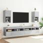 Preview: TV-Schrank mit LED-Leuchten Betongrau 30,5x30x60 cm