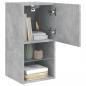 Preview: TV-Schrank mit LED-Leuchten Betongrau 30,5x30x60 cm