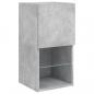 Preview: TV-Schrank mit LED-Leuchten Betongrau 30,5x30x60 cm