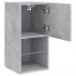 Preview: TV-Schrank mit LED-Leuchten Betongrau 30,5x30x60 cm