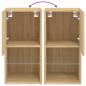 Preview: TV-Schrank mit LED-Leuchten Sonoma-Eiche 30,5x30x60 cm