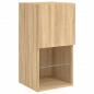 Preview: TV-Schrank mit LED-Leuchten Sonoma-Eiche 30,5x30x60 cm