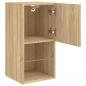 Preview: TV-Schrank mit LED-Leuchten Sonoma-Eiche 30,5x30x60 cm