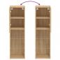 Preview: TV-Schrank mit LED-Leuchten Sonoma-Eiche 30,5x30x102 cm