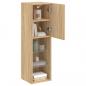 Preview: TV-Schrank mit LED-Leuchten Sonoma-Eiche 30,5x30x102 cm