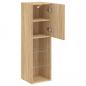 Preview: TV-Schrank mit LED-Leuchten Sonoma-Eiche 30,5x30x102 cm