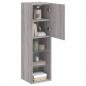 Preview: TV-Schrank mit LED-Leuchten Grau Sonoma 30,5x30x102 cm