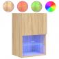 Preview: TV-Schrank mit LED-Leuchten Sonoma-Eiche 40,5x30x60 cm