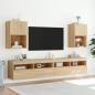 Preview: TV-Schrank mit LED-Leuchten Sonoma-Eiche 40,5x30x60 cm