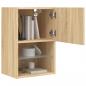 Preview: TV-Schrank mit LED-Leuchten Sonoma-Eiche 40,5x30x60 cm