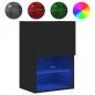 Preview: TV-Schrank mit LED-Leuchten Schwarz 40,5x30x60 cm