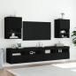 Preview: TV-Schrank mit LED-Leuchten Schwarz 40,5x30x60 cm