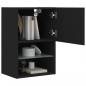 Preview: TV-Schrank mit LED-Leuchten Schwarz 40,5x30x60 cm