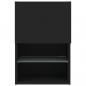 Preview: TV-Schrank mit LED-Leuchten Schwarz 40,5x30x60 cm