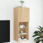 Preview: ARDEBO.de - TV-Schrank mit LED-Leuchten Sonoma-Eiche 40,5x30x102 cm