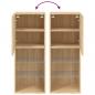 Preview: TV-Schrank mit LED-Leuchten Sonoma-Eiche 40,5x30x102 cm