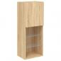 Preview: TV-Schrank mit LED-Leuchten Sonoma-Eiche 40,5x30x102 cm