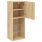 Preview: TV-Schrank mit LED-Leuchten Sonoma-Eiche 40,5x30x102 cm