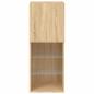 Preview: TV-Schrank mit LED-Leuchten Sonoma-Eiche 40,5x30x102 cm