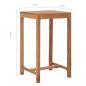 Preview: Outdoor-Bartisch 60x60x105 Massivholz Teak