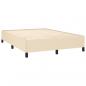 Preview: Boxspringbett mit Matratze Creme 140x190 cm Stoff