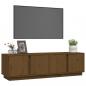 Preview: TV-Schrank Honigbraun 140x40x40 cm Massivholz Kiefer