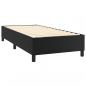 Preview: Boxspringbett mit Matratze Schwarz 100x200 cm Kunstleder