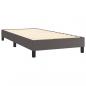 Preview: Boxspringbett mit Matratze Grau 80x200 cm Kunstleder